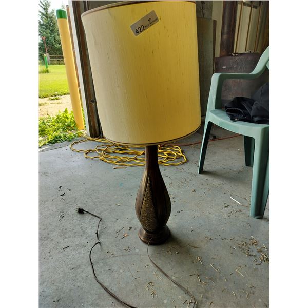 Vintage Brass/Wooden Lamp