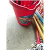 Image 3 : Brand New "The Ultimate Spin Mop" & Vileda Quick Wring Mop Bucket & Assortment of Mops