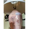 Image 2 : Pink Porcelain Ornate Lamp 26 High