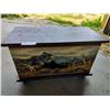 Image 1 : Decorative Wooden Chest  13 1/2 High x 22 Wide x 10 Deep