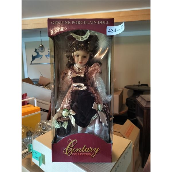 Hand Crafted Collectable Porcelain Doll. Century Collection