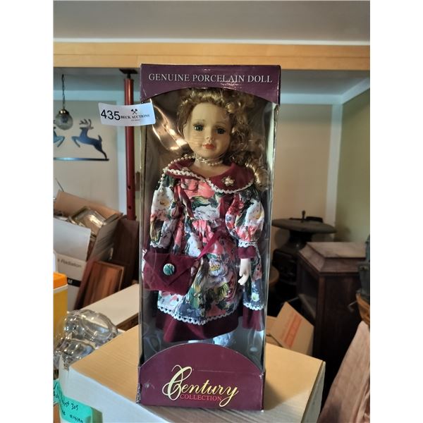 Hand Crafted Collectable Porcelain Doll. Century Collection