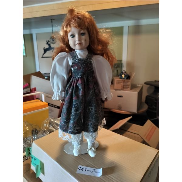 Red Headed Porcelain Doll