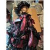 Image 1 : Black & Red Dress Porcelain Doll