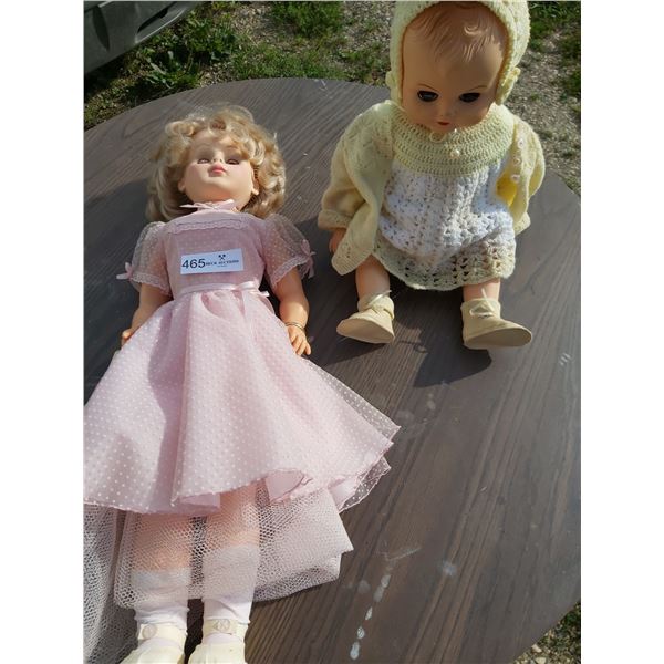 2 Vintage Dolls, 1- Anna Marie 'Theresa" Mighty Star 27 High & Baby Doll