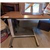 Image 5 : Vintage School Desk, Office Chair, 2 Folding Chairs & Vanity Desk on Wheels