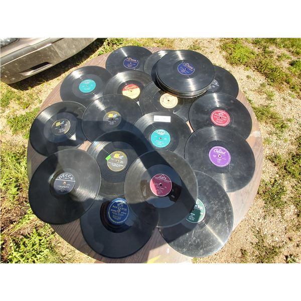 Approximately 30 Gramaphone Records (No Sleeves)