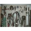 Image 3 : Large Assortment of Metal Tools & Supplies, Come-a-Longs, Chains, Hooks & More