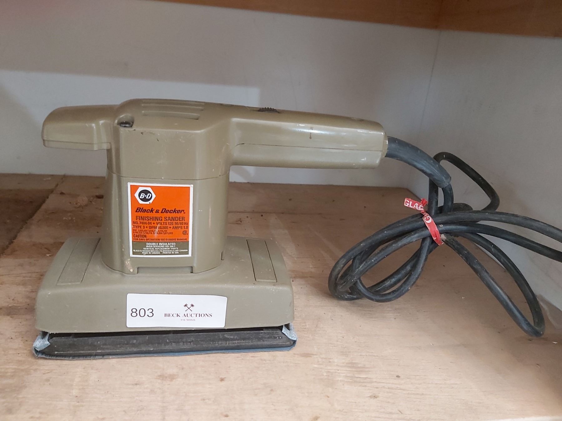 Black & Decker Finishing Sander Model 740404