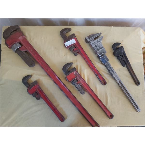 6 Assorted Large Wrenches