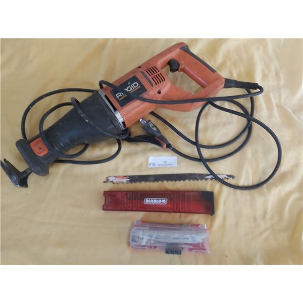 Ridgid R3000S Recripocating Saw & Blades