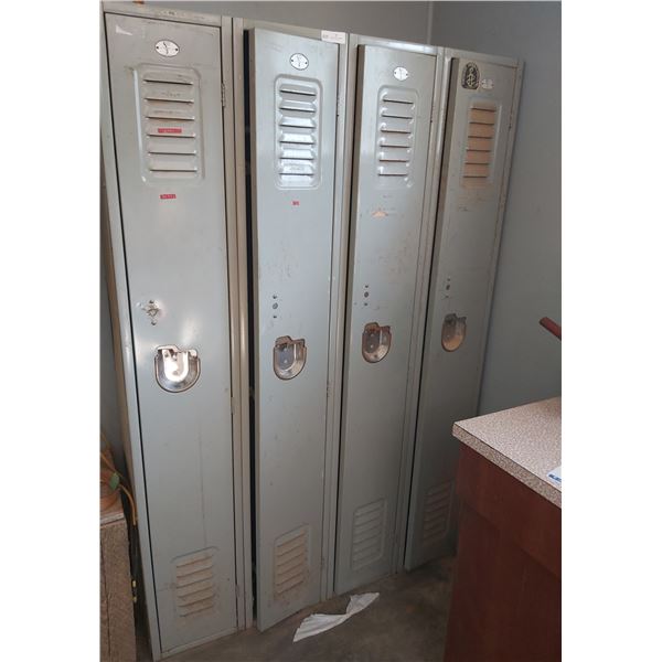 4 Sturdy Steele Lockers (1 unit) 48 Wide x 18 Deep x 72 High