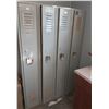 Image 1 : 4 Sturdy Steele Lockers (1 unit) 48 Wide x 18 Deep x 72 High