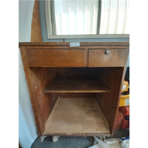 Shop Storage Cabinet on Wheels 31 Wide x 26 Deep x 42 High