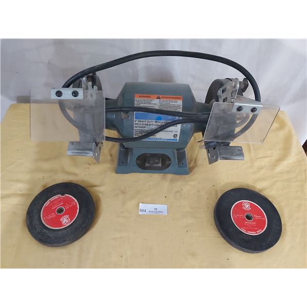 Jet 6 Inch Heavy Duty Bench Grinder Model # BGC-C and Spare Wheels