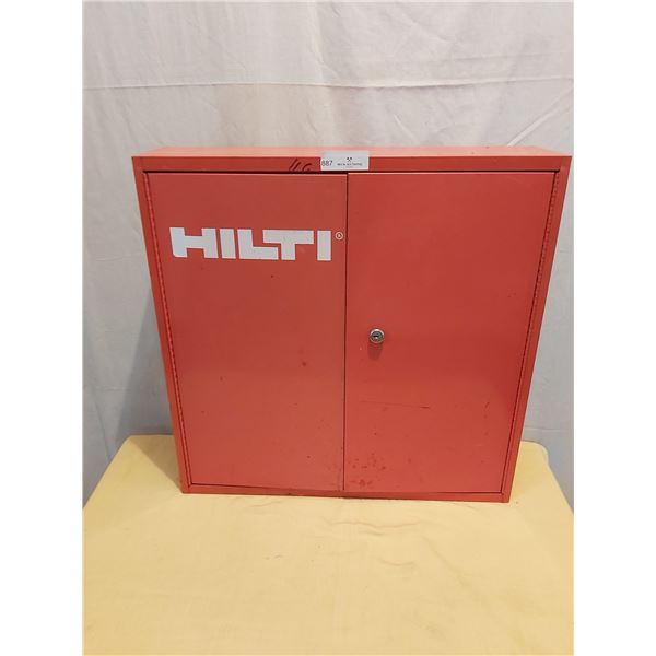 Metal Hilti Storage Box (Key Missing)  24 Wide x 7 Deep x 24 High