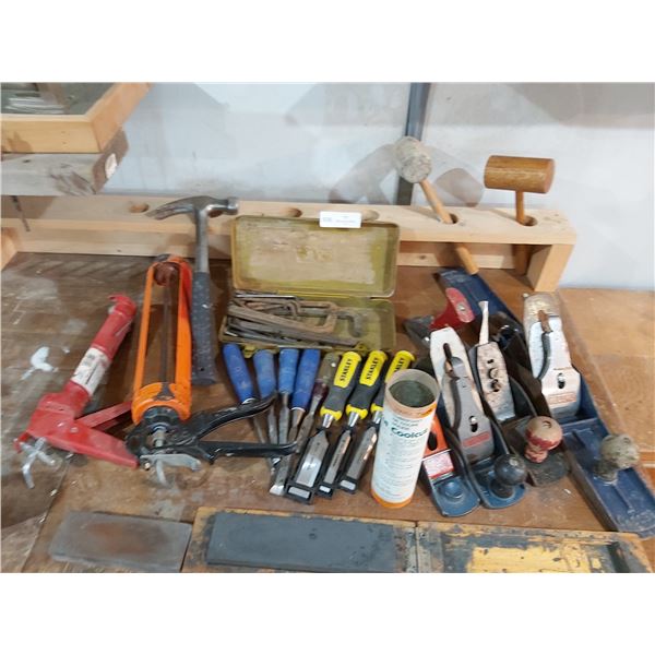 Assortment of Tools including Planers, Chisels, Allen Keys & More