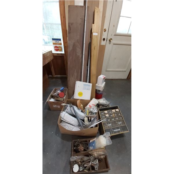 Assorted Wood Pieces, Hardware and so much more