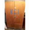 Image 1 : Large Wooden Storage Cabinet on Wheels  48 Wide x 24 Deep x 79 High