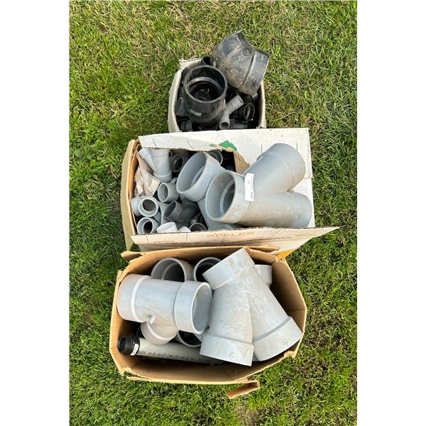2 Boxes PVC Pipe Fittings 1/2-4 1 Box ABS Fittings.