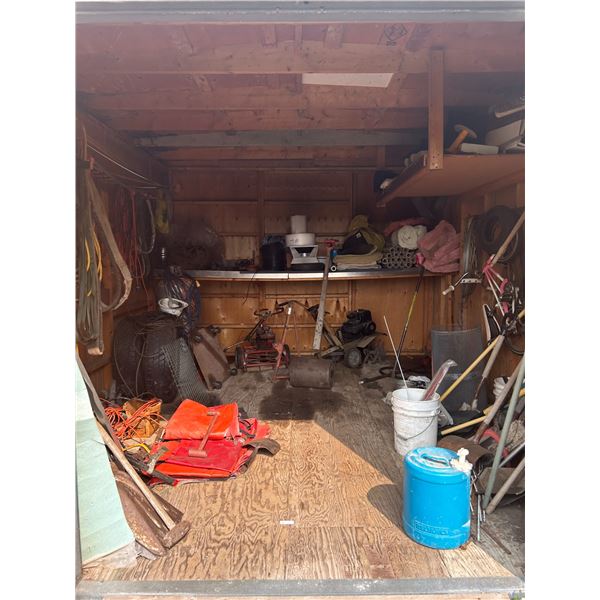 Contents Of Farm Shed Including Garden Tools