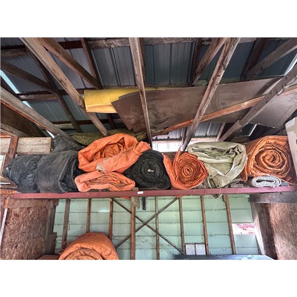 Assortment Of Tarps Various Sizes, Some Insulated