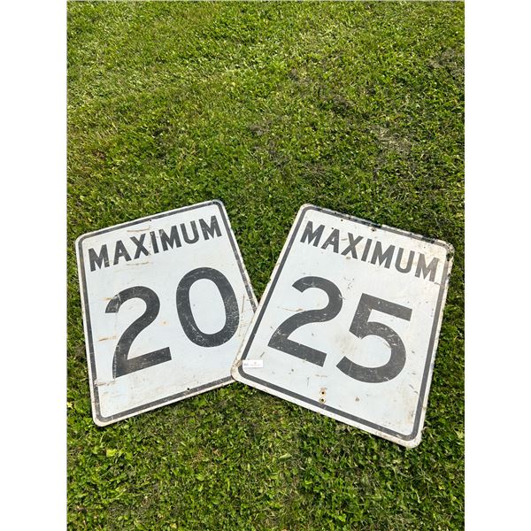 2 Highway Signs 24 Wide 30 High