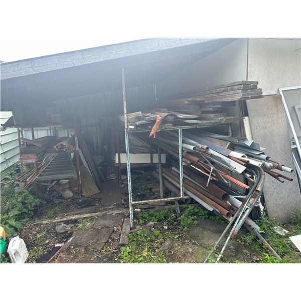 Large Assortment Of Scrap Metal + Lumber
