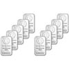 TEN (10) 1 oz. Highland Mint Silver Bars - Morgan Dollar Design .999+