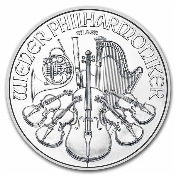 2023 Austria 1 oz Silver Philharmonic BU .999 fine Silver.