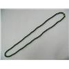 Image 1 : 36" Jade Bead Necklace w/ 14ct. Gold Clasp