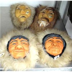 Group of 2 Anatuvic Pass Masks, 2 cast masks