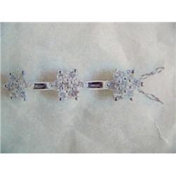 14 K white gold pendant and chain, full cut diamonds approx. .50 cts replacement cost $2250.00 Min. 