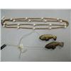 Image 1 : Lot of:  2 Necklaces with Ivory Beads, 2 Salmon Skin, 3 Baleen Necklaces wih Matching Earrings, and 