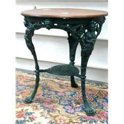 Pub Table with Cast Iron Base, Very Heavy