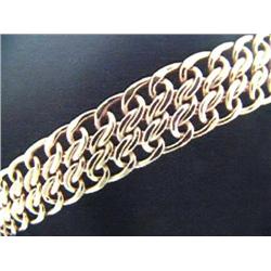 14 K yellow gold bracelet 13.9 grams replacement cost $775.00