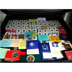 Large Coin Collection, including: 1909 VDB Lincoln Set, Columbian Half Dollar, Old Steel War Cents, 
