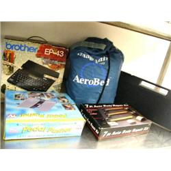 Lot of:  1 Yamaha Keyboard, 7 pc Auto Body Repair Kit, 1 Brother EP 43 Word Processor, 1 Pedal Pushe