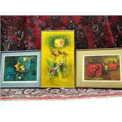 Group of 3 Prints by Ceben Tang