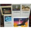 Image 1 : Lot of 5 pieces:  Eagle w/Shuttle in Background, Fur Rendevous-Heritage, 3 Calendars for Hopper Cons