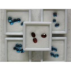 4 Lots of Aquamarine 1 lot garnets  gems