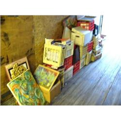 IN CONTAINER Huge lot of Books, Magazines, Prints and Mirror