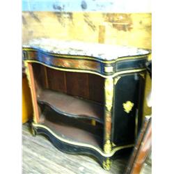 IN CONTAINER Gold Guilded 2 shelf Cabinet