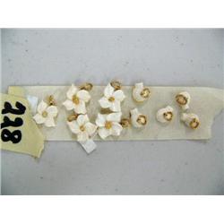 Group of 10 Ivory Charms:  5 Flowers and 5 Igloos