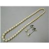 Image 1 : Lot of : 20" Ivory Bracelet, Pair of Ivory Earrings