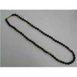 36" Strand of Fossilized Ivory Bead, one Bead is Broken