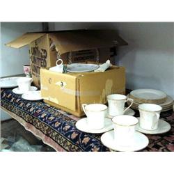 2 Sets of dishes, 10 piece setting of Franciscan ware, "Merry Go Round", 4 Pc setting of Noritake "S