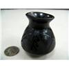 Image 1 : 2" Black Pot signed by MRL, very fine quality