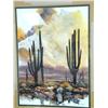 Image 1 : Beautifully triple matted and framed Desert Scene by Adin Shade