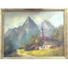 Image 1 : Original Oil, by Nicd Sott Ntuk? German, collected in 1946, Image Size 28" x 38"
